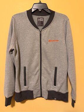 New Era State Farm Gray Bomber Zip Jacket
